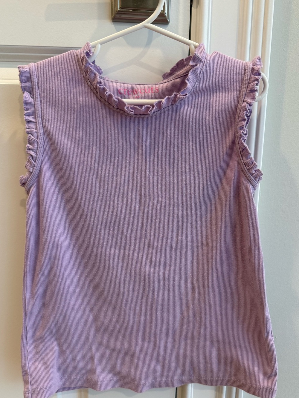 Crewcuts Lavender Ruffle Tank Top